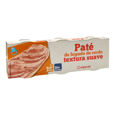 Pate de hígado de cerdo con textura suave Alipende pack 3