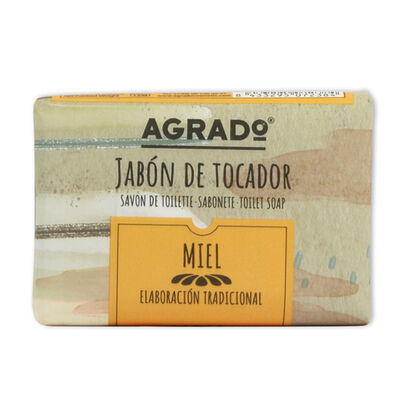 Jabón de pastilla Agrado 115g miel