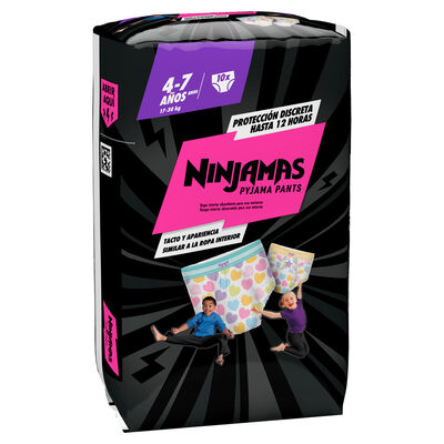 Pañal Ninjamas 10uds 4-7años Pyjama Pants