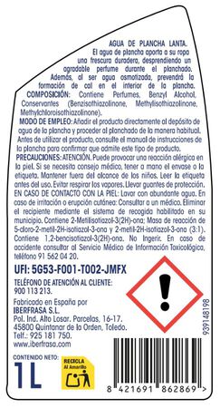 Agua plancha Lanta 1 litro