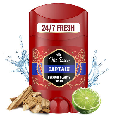Desodorante en stick old spice con fragancia captain 50 ml