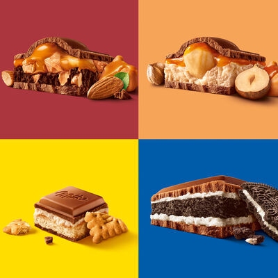 Chocolate con leche, caramelo y avellanas Milka 300g