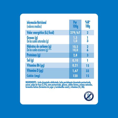 L Casei Actimel Danone pack 12 fresa