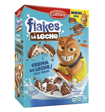 Galletas rellenas de crema de leche Flakes Cuétara 480g