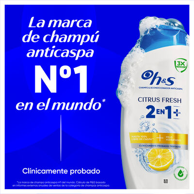 Champ&uacute; 2 en 1 citrus fresh H&S 300 ml
