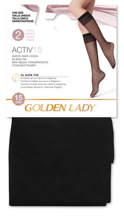 Minimedia Active 15D Golden Lady 2 Unidades Negro