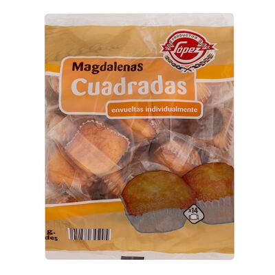 Magdalenas L&oacute;pez 320g cuadradas