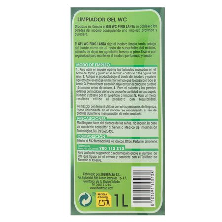 Gel WC Lanta 1l pino