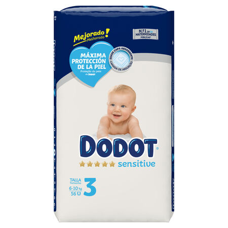 Pañal Dodot sensitive 56 unidades Talla 3