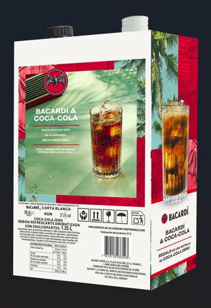 Ron blanco Bacardi 70cl + Coca-Cola Zero