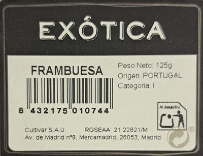 Frambuesa 125g