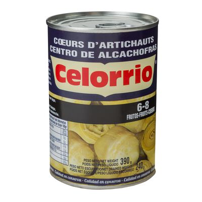 Corazones de alcachofa s/gluten Celorrio 6/8 240g
