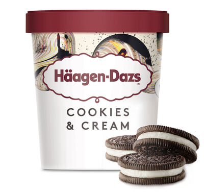 Helado en tarrina H&auml;agen-Dazs 460ml cookies&cream