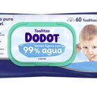 Toallita infantil con un 99% de agua Dodot 60 unidades