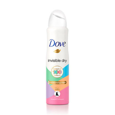 Desodorante en spray Dove 200ml invisible dry sin alcohol