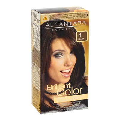 Tinte de cabello Alcántara Brilliant Color nº 4 café