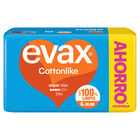 Compresas con alas cottonlike Evax 24 uds super