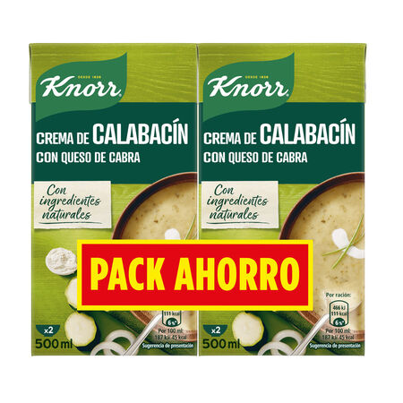 Crema de calabacín con queso Knorr 500ml