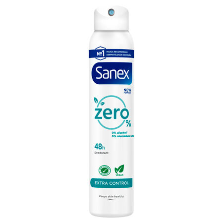 Desodorante spray Sanex Zero% Extra Control protección 48h 200ml