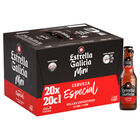 Cerveza rubia especial Estrella Galicia pack 20 mini 20cl