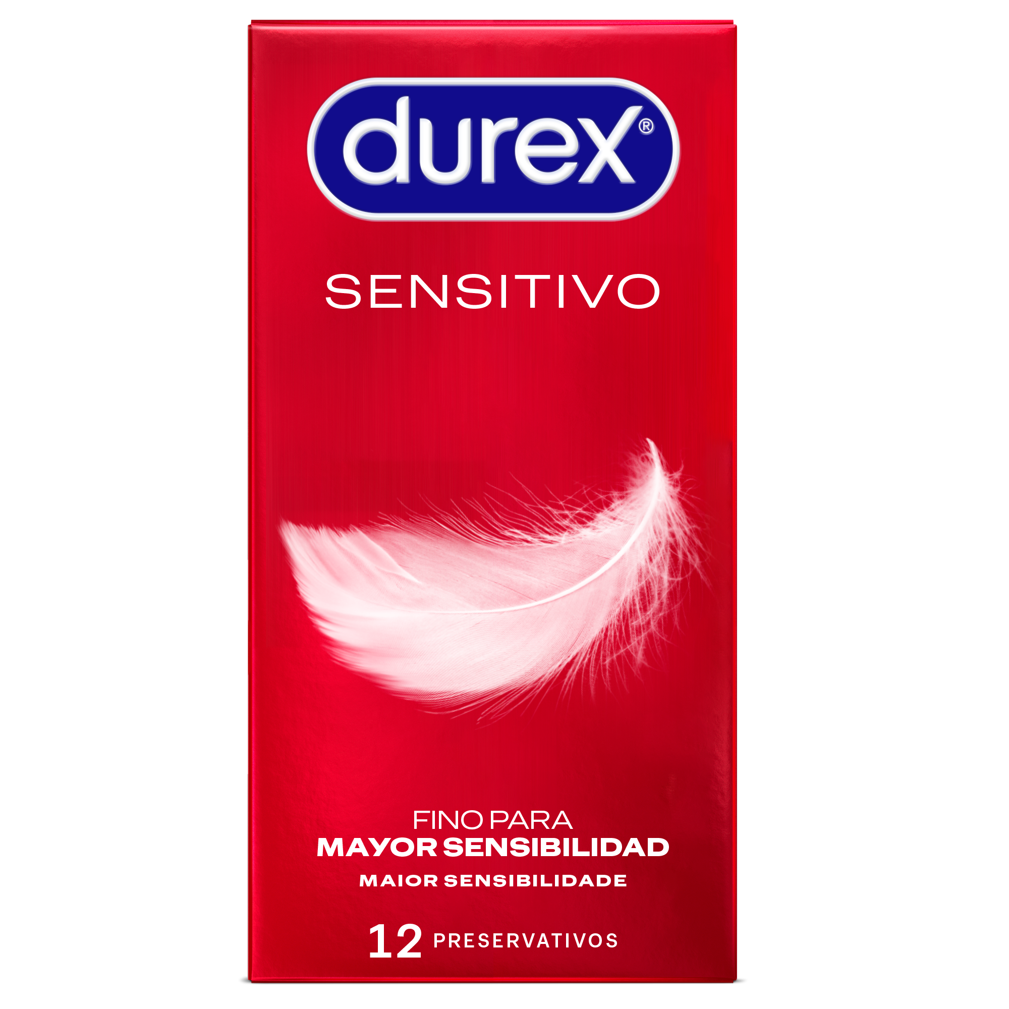 Preservativos Durex 12 uds sensitivo suave y fino extralubricado