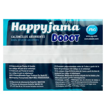 Pañal braga Happyjama niño 4-7años 17 uds