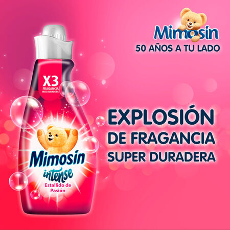 Suavizante concentrado Mimosín 52 lavados intense pasion