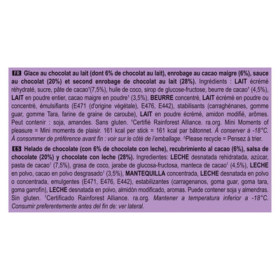 Helado Magnun mini doble chocolate 6 uds