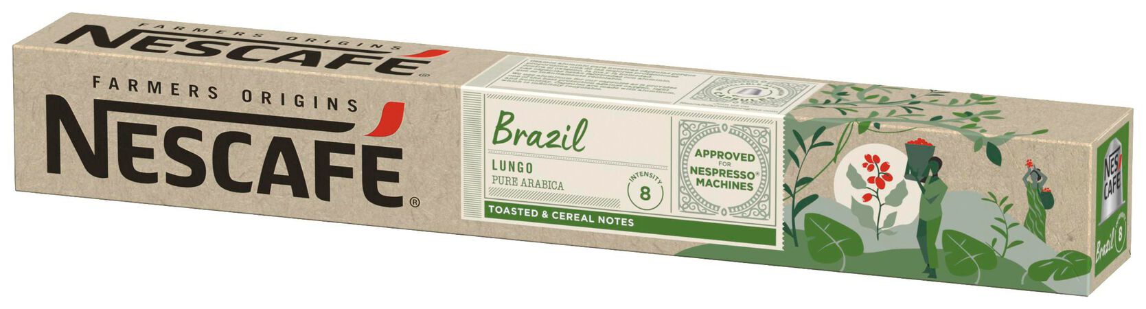Café origen brazil lungo Nescafé 10 cápsulas