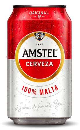 Cerveza rubia Amstel lata 33cl 