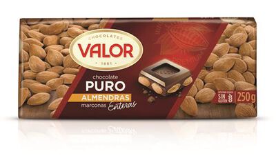 Chocolate puro almendras Valor 250g