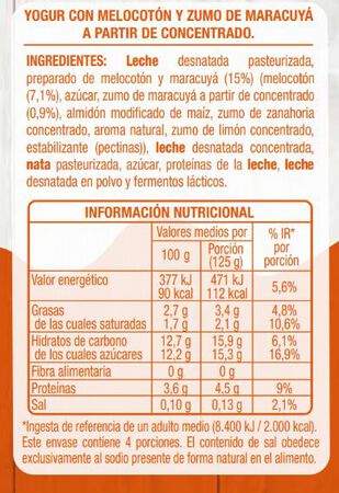Yogur Alipende 500g albaricoque y melocot&oacute;n