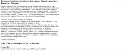 Melatonina Naturtierra 30 c&aacute;psulas