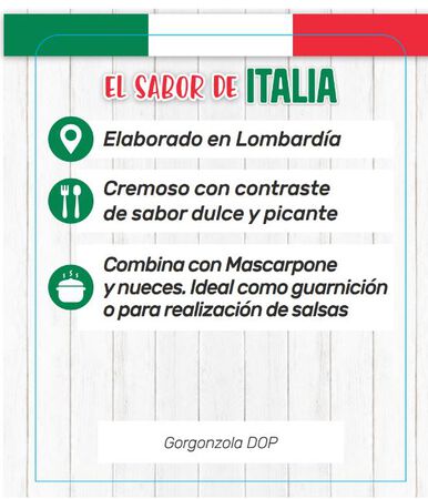 Queso gorgonzola DOP Gran Riserva Leonardi