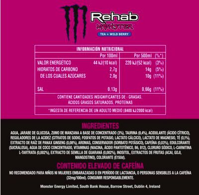 Bebida Energetica Monster Rehab 500ml Rehab