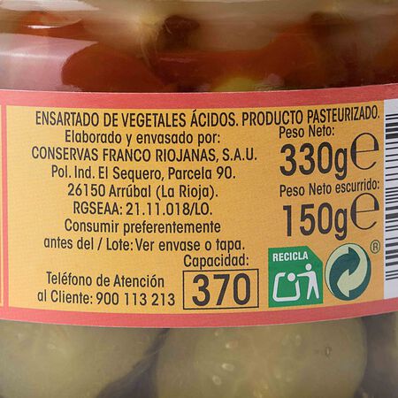 Banderillas picantes categoría extra Alipende 150g