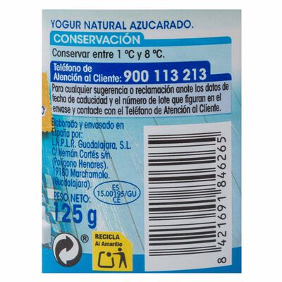 Yogur estilo griego Alipende pack 6 azucarado 750g