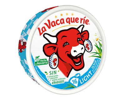 Queso fundido light en porciones La Vaca Que Ríe 16 uds