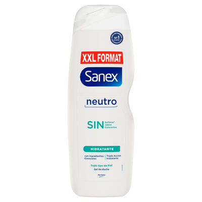 Gel de ducha Sanex neutro sin, hidratante, piel normal 850ml