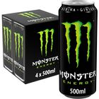 Bebida energética Monster Energy 50cl pack 4 green lata taurina ginseng