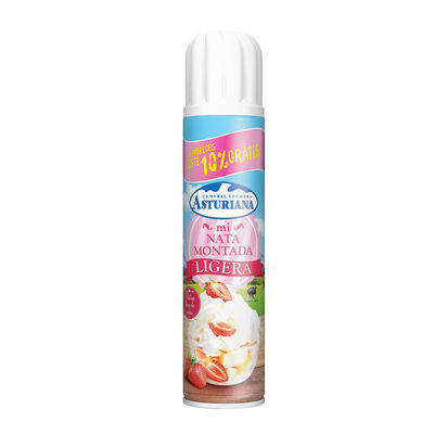Nata montada ligera en spray Asturiana 250 gr + 10%