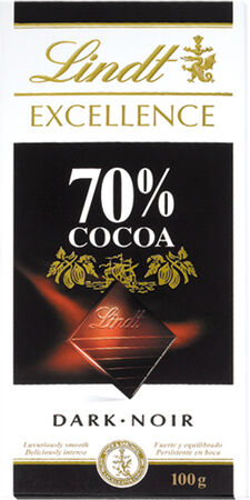 Chocolate negro Lindt excellence 100g 70% de cacao