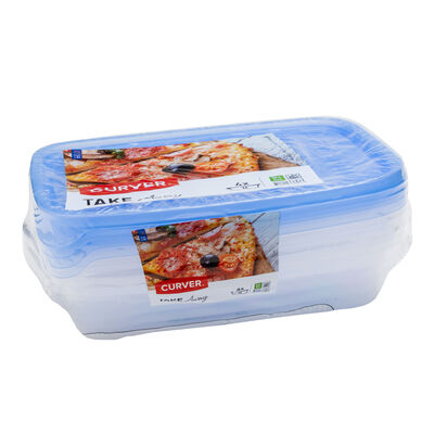 Take away Curver 1l pack 4 rectangular