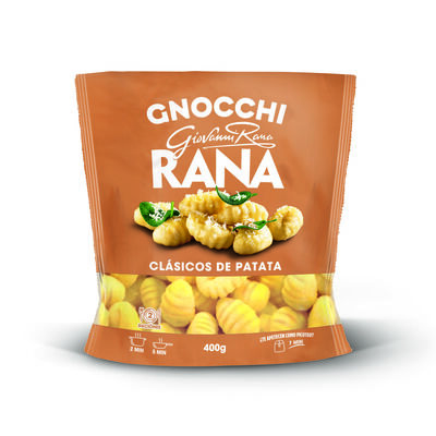 Gnocchi de patata rana con textura suave y sabor tradicional Rana 400g