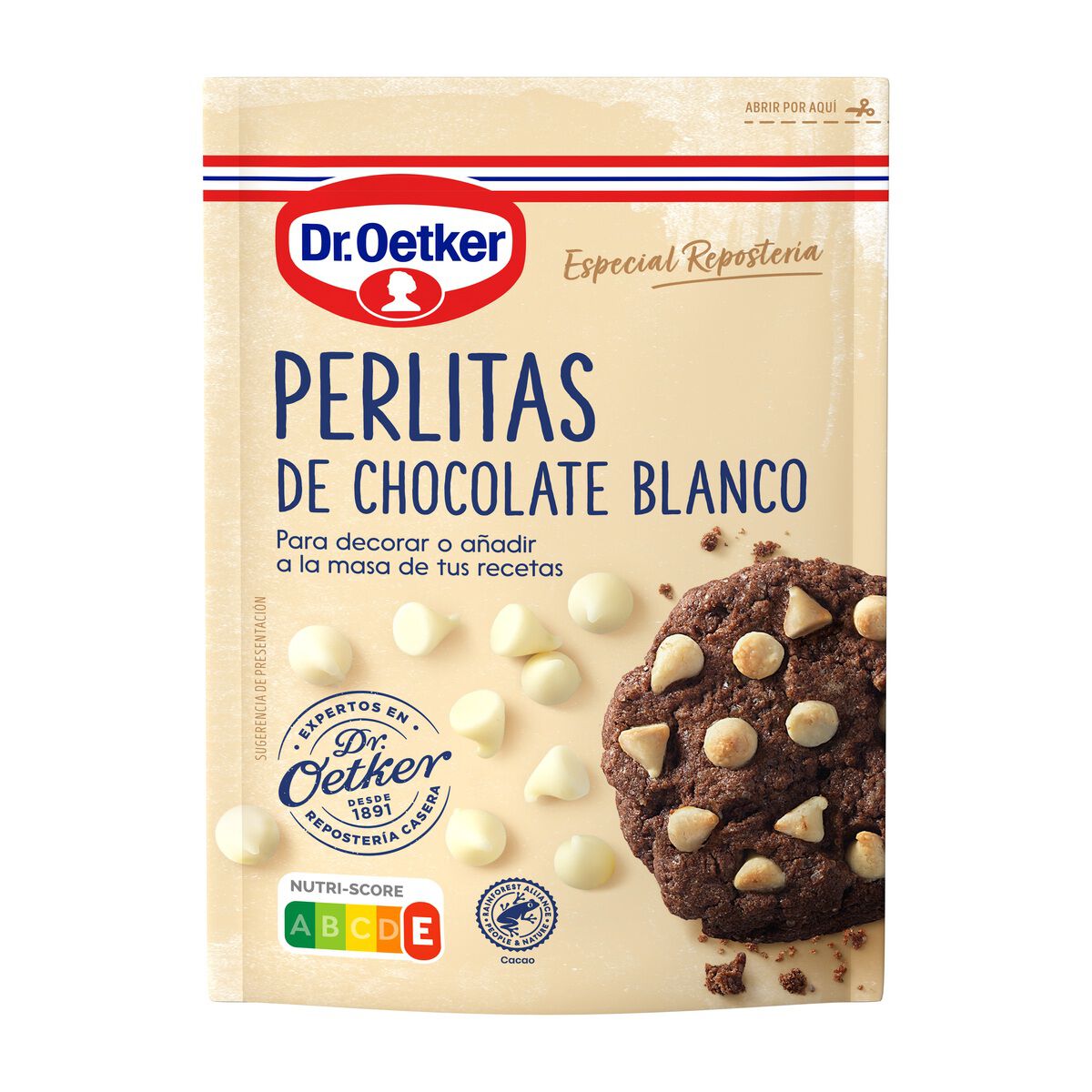 Perlitas de chocolate blanco Dr Oetker 100g