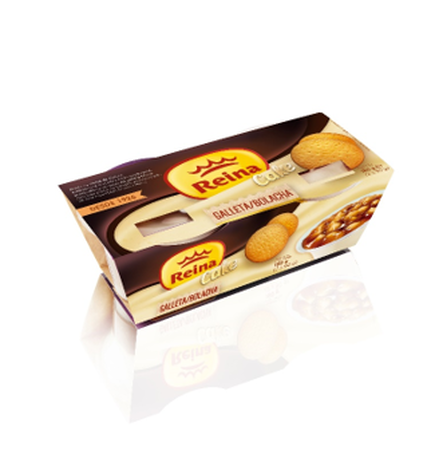 Postre Reina pack 2 cake galleta
