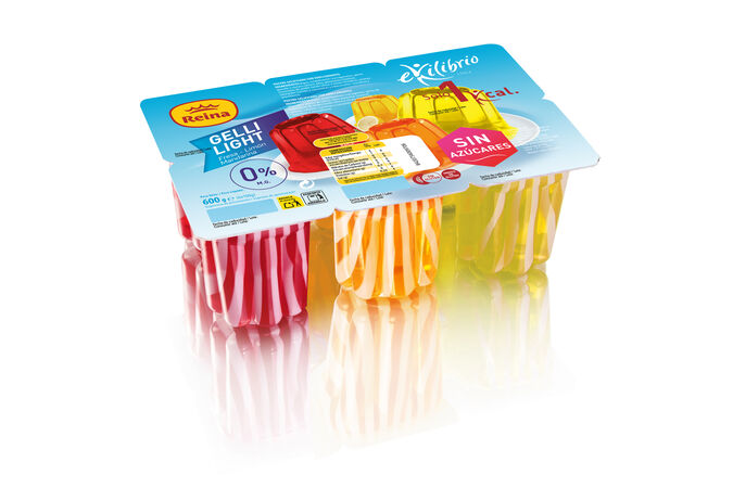 Gelatina gelli light Reina pack 6 unidades