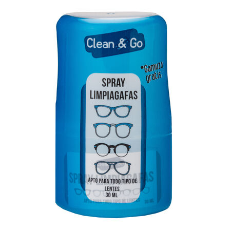 Limpiagafas Clean&Go spray 30ml incluye gamuza