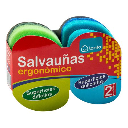 Estropajo salvauñas Lanta 2 uds ergonomico