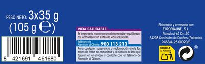 Barritas chocolate con leche Alipende 105g